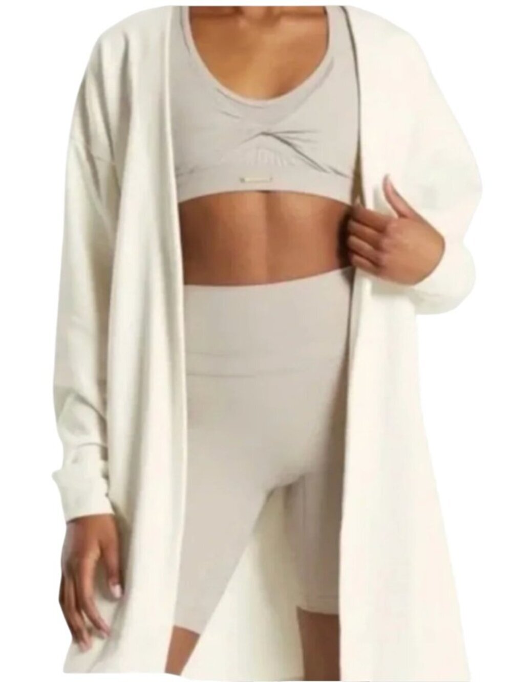 Gymshark x Whitney Simmons V2 Cardigan in Unbleached